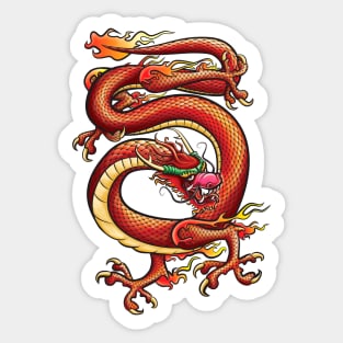 Red Dragon Sticker